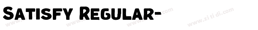 Satisfy Regular字体转换 Satisfy Regular字体转换